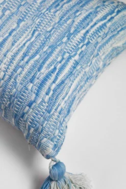 Archive New York Home Goods Antigua Lumbar Pillow - Ocean Blue Tie Dye