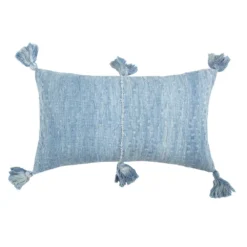 Archive New York Home Goods Antigua Lumbar Pillow - Ocean Blue Tie Dye
