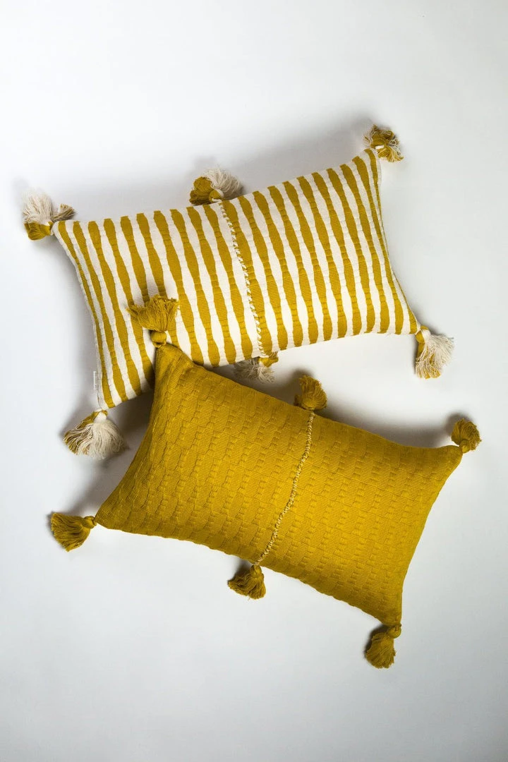 Archive New York Antigua Lumbar Pillow - Ochre 4 Archive New York Antigua Lumbar Pillow - Ochre