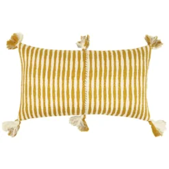 Archive New York Home Goods Antigua Lumbar Pillow - Ochre Striped