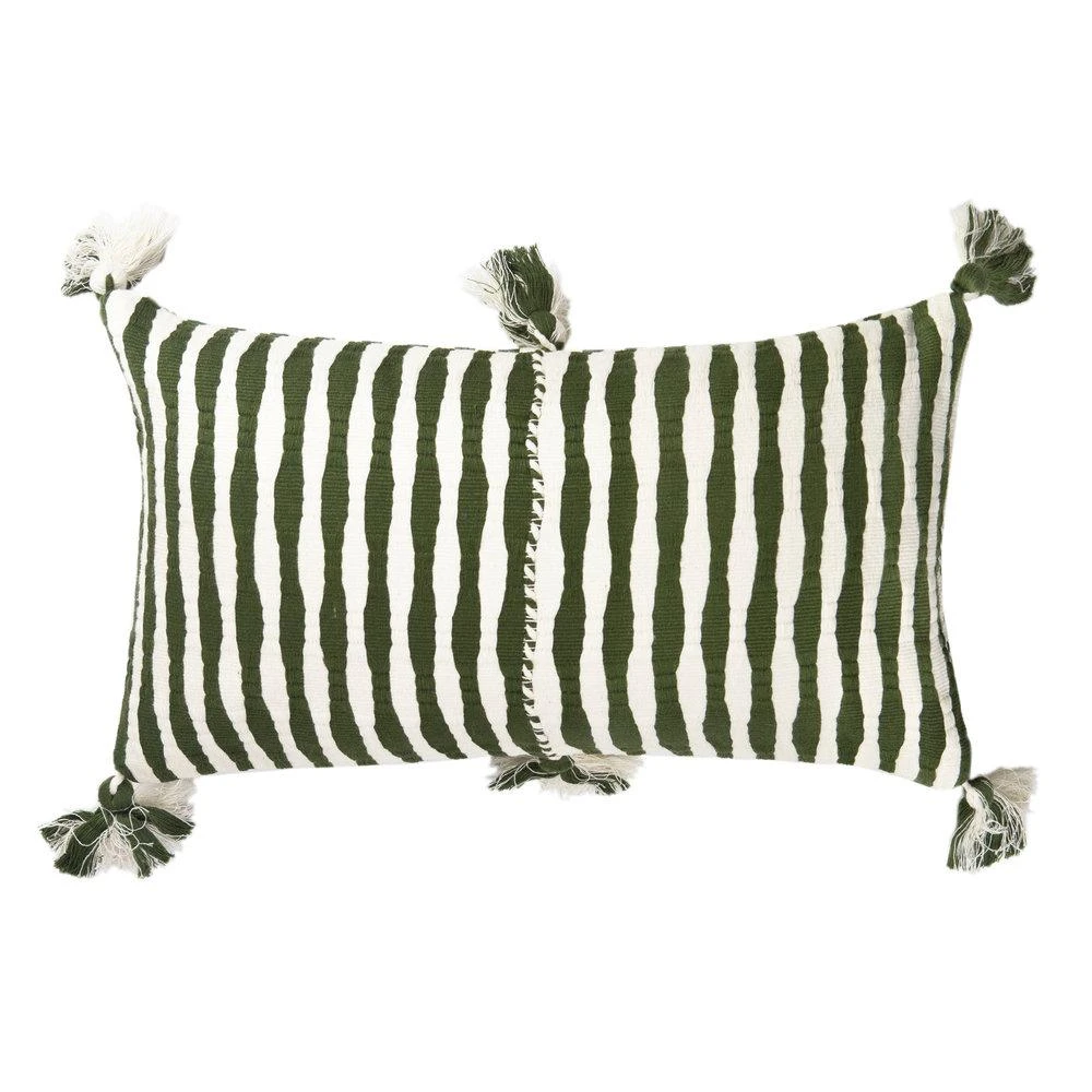 Archive New York Antigua Lumbar Pillow - Olive Striped Home Goods 3 Archive New York Antigua Lumbar Pillow - Olive Striped Home Goods