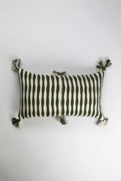 Archive New York Antigua Lumbar Pillow - Olive Striped Home Goods 9 Archive New York Antigua Lumbar Pillow - Olive Striped Home Goods