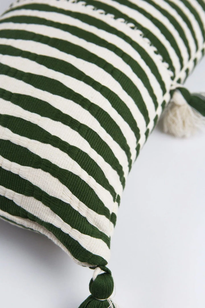 Archive New York Antigua Lumbar Pillow - Olive Striped Home Goods 5 Archive New York Antigua Lumbar Pillow - Olive Striped Home Goods