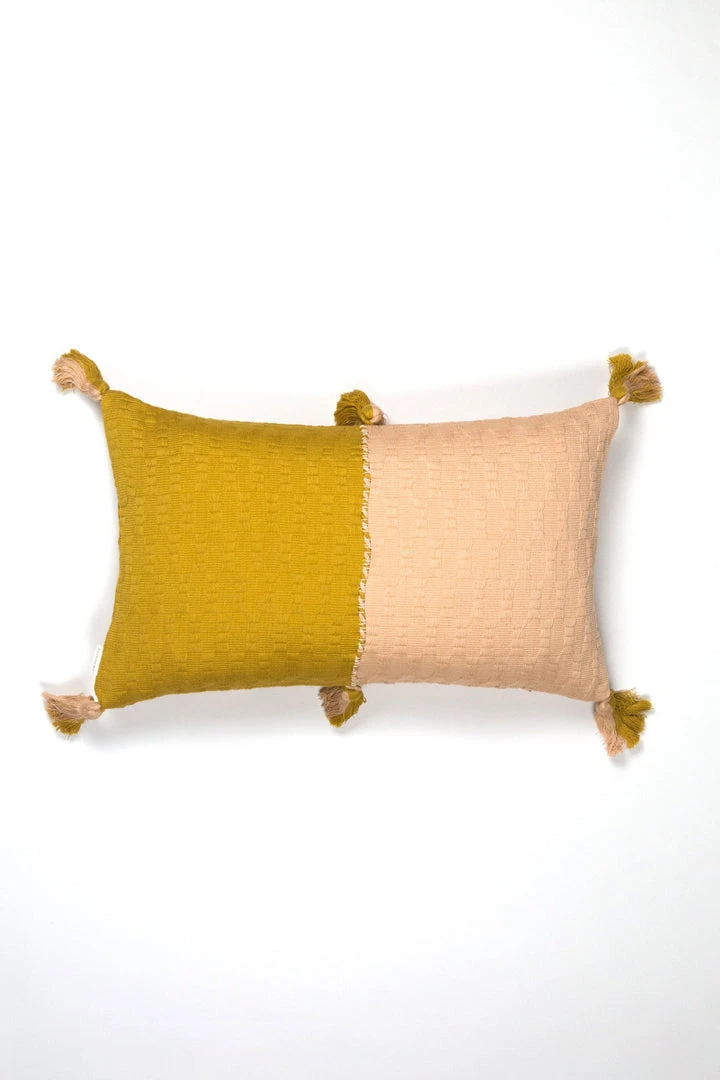 Archive New York Home Goods Antigua Lumbar Pillow - Peach + Ochre 3 Archive New York Home Goods Antigua Lumbar Pillow - Peach + Ochre