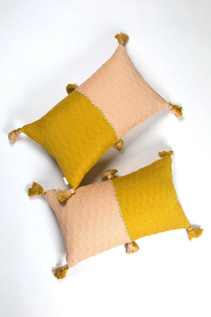 Archive New York Home Goods Antigua Lumbar Pillow - Peach + Ochre 6 Archive New York Home Goods Antigua Lumbar Pillow - Peach + Ochre