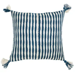 Archive New York Home Goods Antigua Throw Pillow - Dark Teal Striped