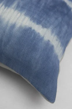 Archive New York Home Goods Indigo Shibori Nubby Lumbar Pillow