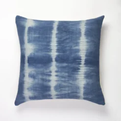Archive New York Indigo Shibori Nubby Throw Pillow