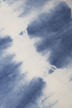 Archive New York Indigo Striped Shibori Lumbar Pillow Cover