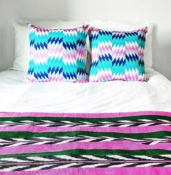 Archive New York Palm Ikat Blanket Home Goods