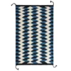 Archive New York Home Goods Teo Wool Rug - Blue + Black