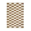 Archive New York Home Goods Zapotec Checkered Wool Rug - Umber + Ivory