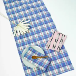 Archive New York San Andres Gingham Table Runner Kitchen + Dining