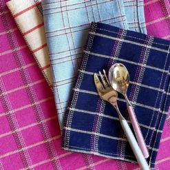 Archive New York San Lucas Plaid Cocktail Napkin Set