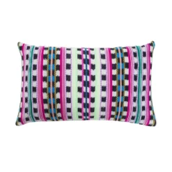 Archive New York Santiago Atitlan Lumbar Pillow - Pink + Lime