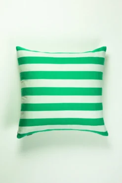Archive New York Home Goods Santiago Cabana Stripe Throw Pillow - Kelly Green