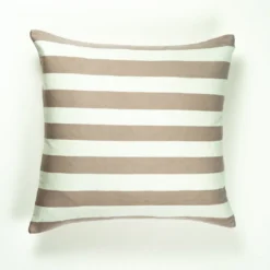Archive New York Santiago Cabana Stripe Throw Pillow - Tan Home Goods