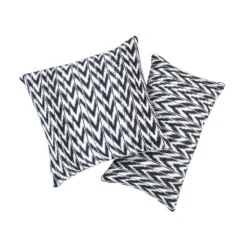 Archive New York Toto Ikat Lumbar Pillow - Black + White
