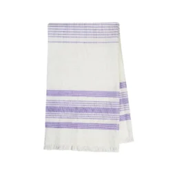 Archive New York Home Goods White + Lilac Kitchen Towel