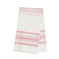 Archive New York White + Pink Kitchen Towel