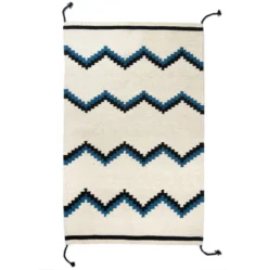 Archive New York Zapotec Zig Zag Wool Rug #6