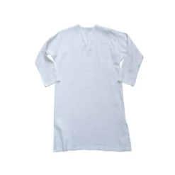 Area Home Long Linen Tunic - Light Gray