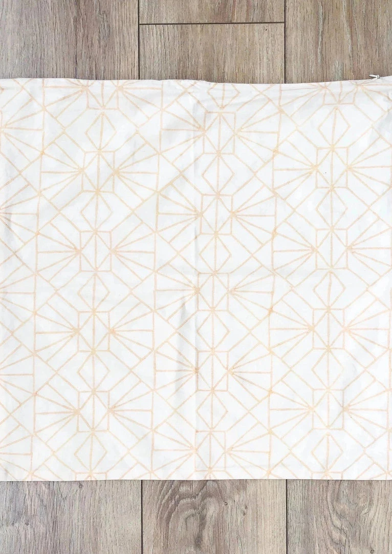 Symbology Art Deco/Baby Cacti Reversible Sham Cover - Cream + Tan Sale 3 Symbology Art Deco/Baby Cacti Reversible Sham Cover - Cream + Tan Sale