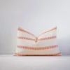 Soil To Studio Home Goods Asima Throw Pillow Cover - Orange + Cream