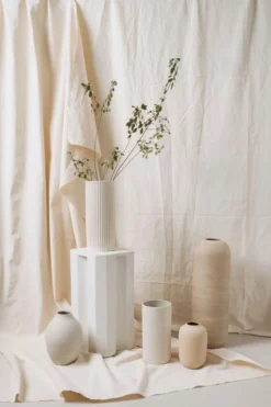 August Sage Antonia Textured Extra Large Stoneware Vase Home Goods