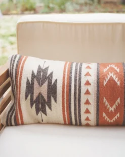 August Sage Estrellas Wool Lumbar Pillow Throw Pillows