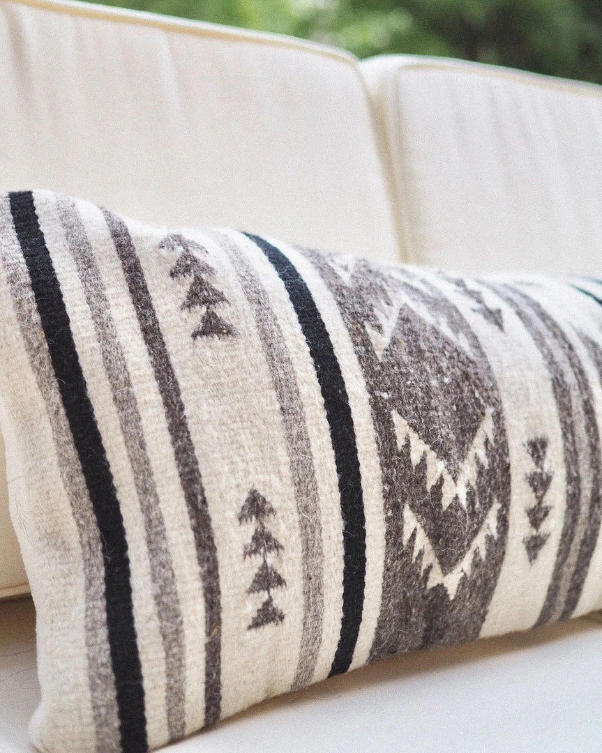 August Sage Mariposa Gris Wool Lumbar Pillow 7 August Sage Mariposa Gris Wool Lumbar Pillow