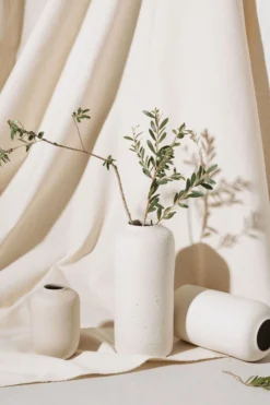 August Sage Sofia Oval Bud Vase - Tierra Home Goods