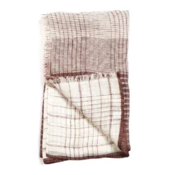 Studio Variously Auro Linen Scarf - White Accessories