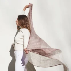 Studio Variously Auro Linen Scarf - White Accessories