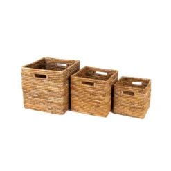 Azizi Life Banana Leaf Nesting Cubes Home Goods
