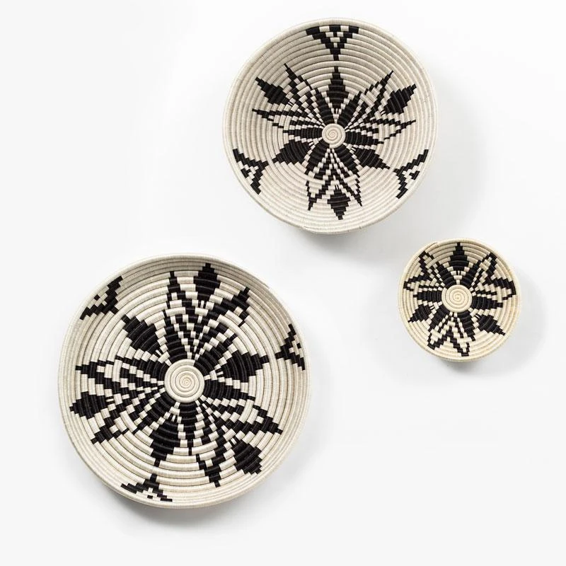 Azizi Life Home Goods Boutique Cactus Blossom Woven Bowls 3 Azizi Life Home Goods Boutique Cactus Blossom Woven Bowls