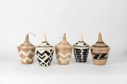 Azizi Life Home Goods Boutique Clover Sisal Peace Basket