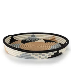 Azizi Life Home Goods Boutique Diversiform Woven Bowls - Gray