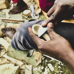 Azizi Life Best Sellers Lela Long Handle Wooden Measuring Spoon Set