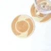 Azizi Life Woven Coaster Set - Tea + Natural White