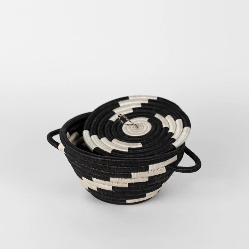 Azizi Life Woven Pot Basket With Lid Home Goods 5 Azizi Life Woven Pot Basket With Lid Home Goods