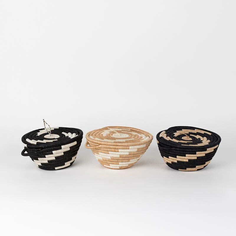 Azizi Life Woven Pot Basket With Lid Home Goods 3 Azizi Life Woven Pot Basket With Lid Home Goods