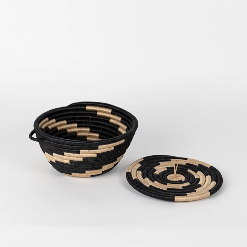 Azizi Life Woven Pot Basket With Lid Home Goods 10 Azizi Life Woven Pot Basket With Lid Home Goods
