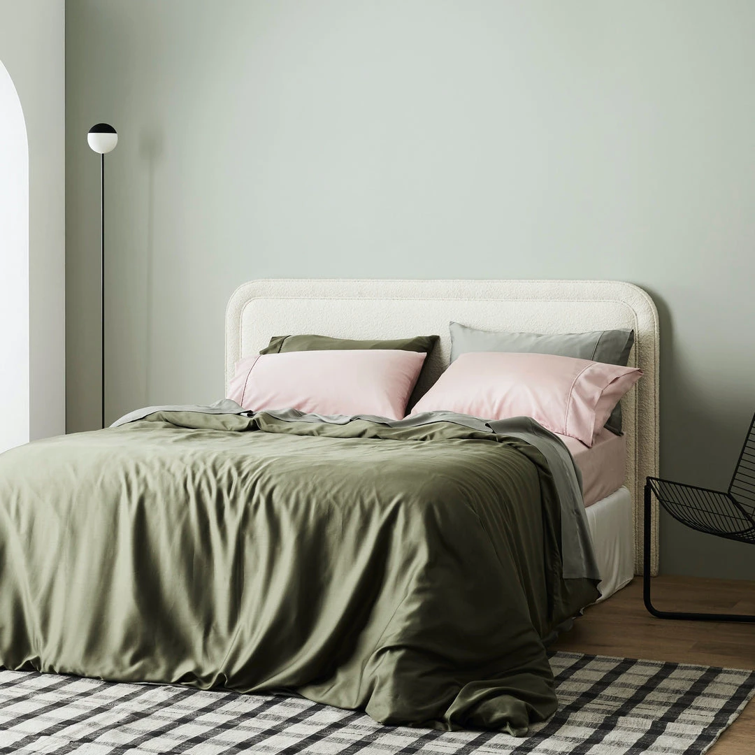 Ettitude Home Goods Bamboo Sateen Duvet Cover - Moss 4 Ettitude Home Goods Bamboo Sateen Duvet Cover - Moss