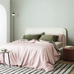 Ettitude Bamboo Sateen Duvet Cover - Rose Sustainable Materials