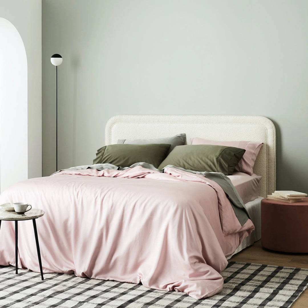 Made Trade Sales 52 Ettitude Bamboo Sateen Duvet Cover - Rose Sustainable Materials