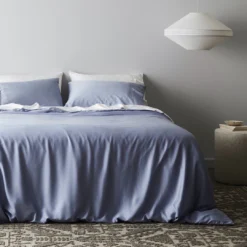 Ettitude Bamboo Sateen Duvet Cover - Sky Home Goods