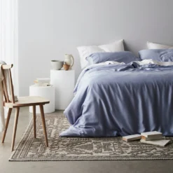 Ettitude Bamboo Sateen Duvet Cover - Sky Home Goods