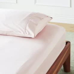 Made Trade Sales 59 Ettitude Bamboo Sateen Fitted Sheet - Rose Sustainable Materials