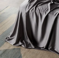 Ettitude Sustainable Materials Bamboo Sateen Plus Flat Sheet - Fog 6 Ettitude Sustainable Materials Bamboo Sateen Plus Flat Sheet - Fog